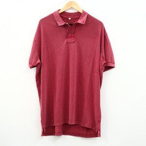 Napapijri Solid Men's Polo Short Sleeve Cotton T-Shirt Collared Red L